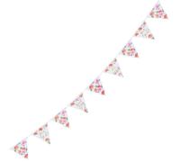 Amscan 122165 - Floral Baby Shower 24 Pennant Flags Banner & Ribbon - 4.57m