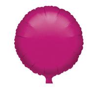 Amscan 18 Inch Plain Circular Foil Balloon Fuchsia (One Size)