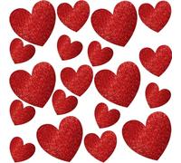 Amscan 190140 - Valentine's Day Glitter Heart Mega Value Pack Cut-Outs Decorations - 20 Pack