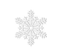 Amscan 191360 Dec 10Cm Glitter:Snowflake Wht