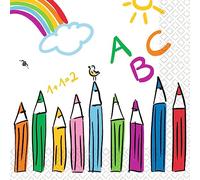 amscan 20 Napkins First Day of School ABC