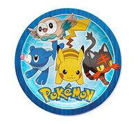 Amscan 23Cm Rd Pokemon Core, Lunch Plates, 8-Count