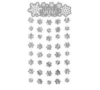 amscan 240584 Let it Snow Snowflakes Door Curtain-1 Pc, Tie Dye, Silver, 1.9 x 1 Month