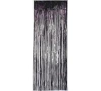 Amscan 24200-10 Door Curtain Met:Black