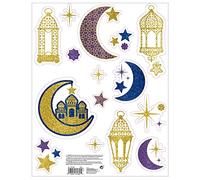 amscan 242168 Eid Window Decorations 30cm x 43cm-1 Pc