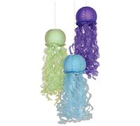 Amscan 242193 - Mermaid Wishes Party Jellyfish Hanging Lanterns - 3 Pack