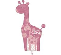 Amscan 2518101 S/Shape: Mum&Baby Pink Giraffe