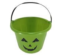 Amscan 260202 Pumpkin Bucket, Green, 16.5 x 22 cm