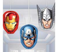 amscan 291354 marvel Honeycomb Hanging Decorations with Avengers Theme-3 Pcs
