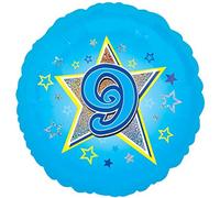 Amscan 2954001 18C: Blue Stars 9 Holo