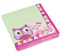 Amscan 33 cm Owls Luncheon Napkins