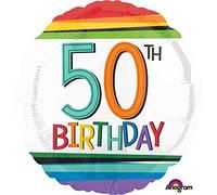 Amscan 3443601 Sd-C:Rainbow Birthday 50