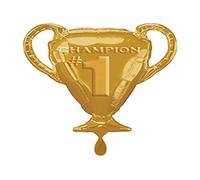Amscan 3539301 - Gold Trophy Foil SuperShape Balloon