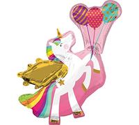 Amscan 3561201 - Winged Unicorn Foil SuperShape Balloon - 34"