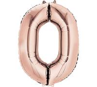 Amscan 3619001 S/Shape: 0 Rose Gold