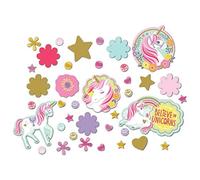 Amscan 361929 - Magical Unicorn Kids Birthday Party Table Confetti Scatters - 3 Bags