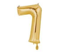 Amscan 3656001 Mid Size Number 7 Gold