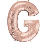 Amscan 3657001 S/Shape:Letter G Rose Gold