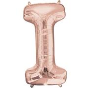 Amscan 3657201 S/Shape:Letter I Rose Gold