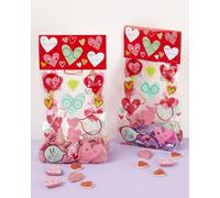 Amscan 370447 - Valentine's Day Heart Faces Party Loot Bags - 20 Pack
