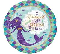 (PKT) Mermaid Wishes & Kisses Standard Foil Balloon S40