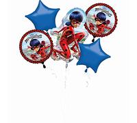 amscan 3796501 Bouquet Miraculous Foil Balloon, Multi-Colour