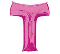 Amscan 3822811 16In: 'T' Pink