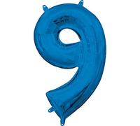 Amscan 3828811 16In: '9' Blue