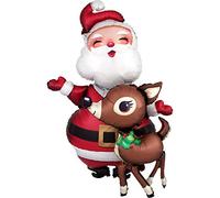 amscan 3829601 - Awk: Santa & Reindeer Foil Airwalker Balloon 37" (94Cm) P93