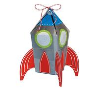 Amscan 3902278 - Blast Off Space Kids Birthday Party Spaceship Favour Boxes - 8 Pack