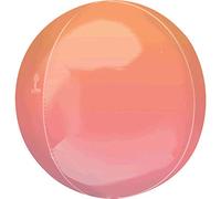 Amscan 3984701 Orbz:Ombre Red & Orange