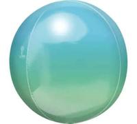 Amscan 3984901 Orbz:Ombre Blue & Green