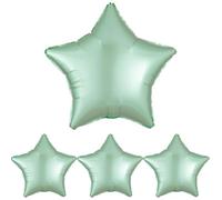 amscan 3991501 SD-S:Satin Mint Green Star (Pack of 4)