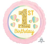 Amscan 4036901 Sd-C: Girl 1St Birthday Pink&Gold