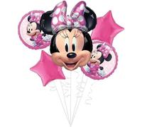amscan 4070601 - Bqt: Disney Minnie Mouse Birthday Party 5 Piece Foil Balloon Bouquet P75
