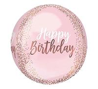 Amscan 4110301 Orbz: Blush Birthday