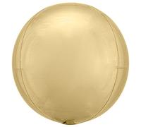 Amscan 4186901 - White Gold Orbz Foil Balloon - 16"