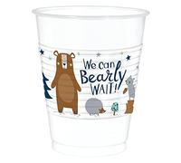 Amscan 422164 - Baby Shower Bear-ly Wait Plastic Party Cups - 25 Pack