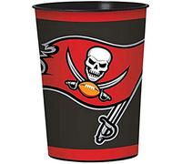 Amscan 422353 Tampa Bay Buccaneers Plastic Cups-1pc / 16oz, Multicolor