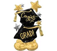 amscan 4225711 - Airloonz: Congrats To You Grad Foil Balloon P70 (50"/127Cm)