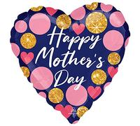 Amscan 4273201 Jumbo: Hmd Navy & Glitter Dots