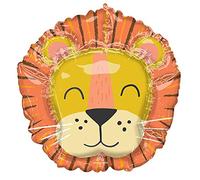 Amscan 4287901 - Get Wild Lion SuperShape Foil Balloon, Multicolor, Large, 27"
