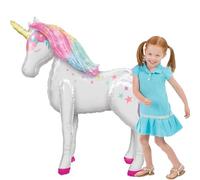 Amscan Foil Airwalker Balloon Enchanted Unicorn 42" (106 cm) x 46" (116 cm) P93