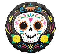 Amscan 4316601 - Day of the Dead Skull Round Balloon - 17"
