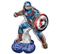 amscan 4337311 - Airloonz: Avengers Captain America Foil Balloon P70 (37"/93Cmx 58"/147Cm)