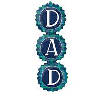 amscan 4430401 - Supershape Father's Day "DAD" Checks Foil Party Balloon