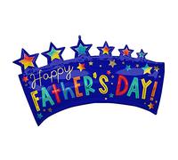 amscan 4430501 - Supershape "HAPPY FATHER'S DAY" Star Banner Foil Party Balloon