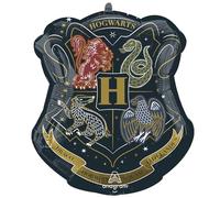 Amscan 4556301 - Officially Licensed Harry Potter Hogwarts Golden Crest Foil SuperShape Balloon - 21"