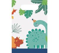 Amscan 492270 - Dino-Mite Dinosaur Party Paper Loot Bags - 8 Pack