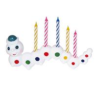 amscan 5055 Candle Set Caterpillar & Spiral Candles 8 Pieces 14 x 6.3 cm Decoration